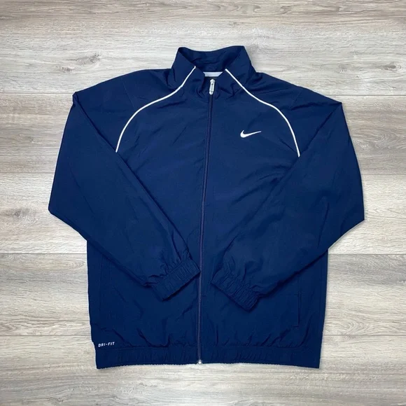 Nike Dry Fit Jacket Navy Blue Large - Picture 3 of 15